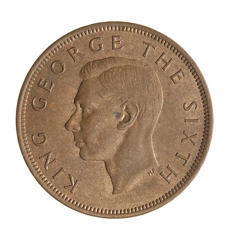 Coin - 1 Penny, New Zealand, 1950