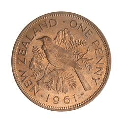 Coin - 1 Penny, New Zealand, 1961