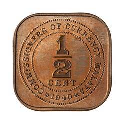Proof Coin - 1/2 Cent, Malaya, 1940