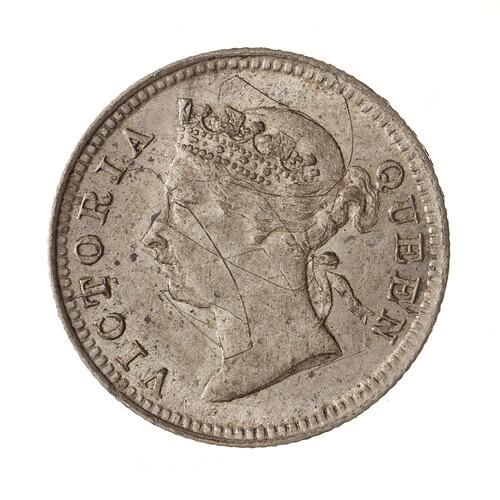 Coin - 10 Cents, Mauritius, 1897