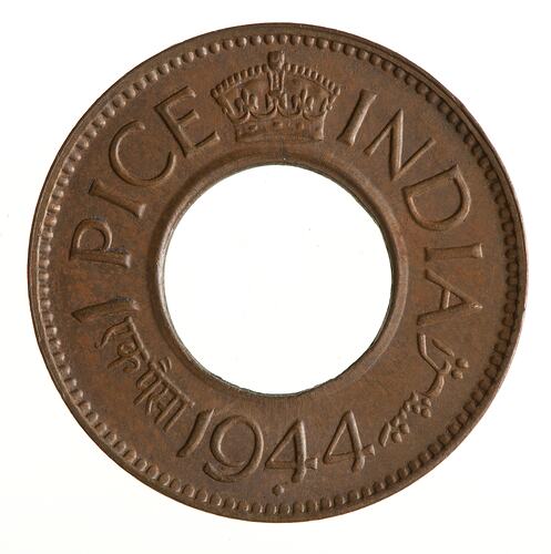 Coin 1 Pice India 1944