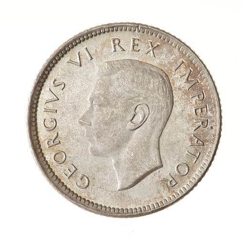 Coin - 6 Pence, South Africa, 1938