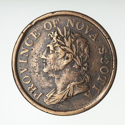 Coin - 1 Penny, Nova Scotia, Canada, 1824