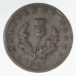Coin - 1/2 Penny, Nova Scotia, Canada, 1823