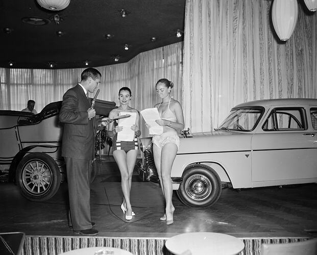 Negative - Group Portrait, Smith's Motor Convention, Chevron Hotel, Melbourne, Victoria, 1958