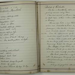 Diary - Charles Care, 'Diary of a Voyage from London to Melbourne', RMS 'Orient', 1888