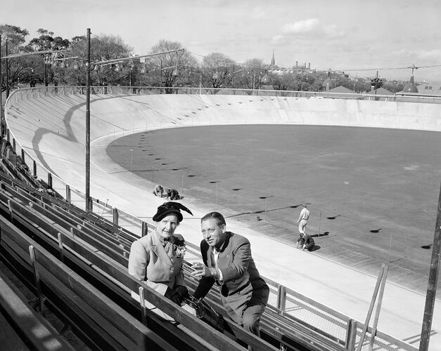 Preparations, Olympic Park Velodrome, Olympic Games, Melbourne, 1956