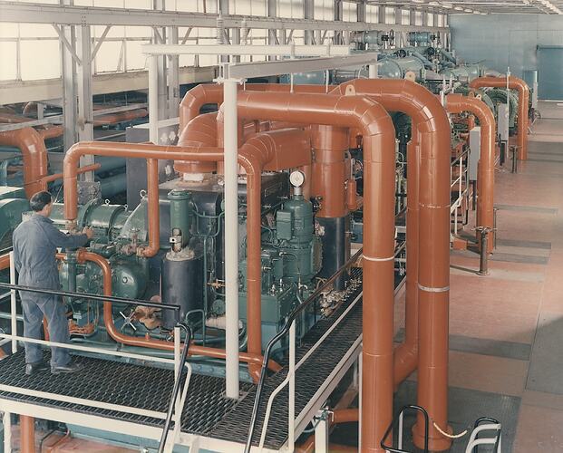 Photograph - Kodak Australasia Pty Ltd, High & Low Pressure Turbines & Centrifugal Compressors, Power House Building, Coburg, circa 1963