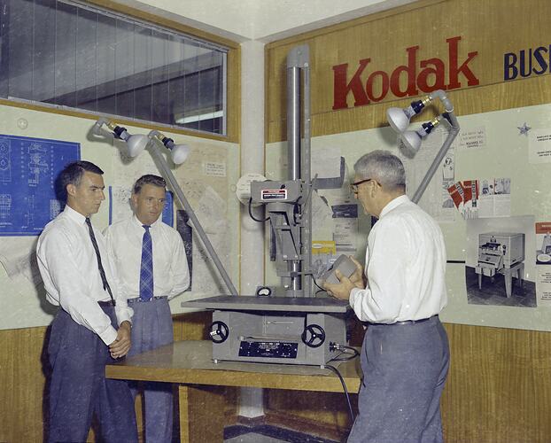 Kodak Australasia Pty Ltd, Men and Kodak Micro-File Camera, circa 1960s