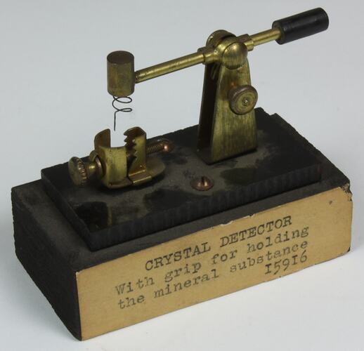 Crystal Detector - Unknown Maker, Radio Receiver, circa 1924