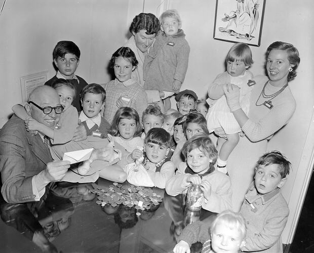 Group Portrait, Children's Paradise Child Care Centre, Melbourne, Victoria, Apr 1957