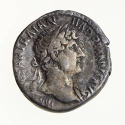 Coin - Denarius, Emperor Hadrian, Ancient Roman Empire, 119-122 AD