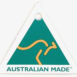 Swing Tag - Australian Made Logo, Green & Gold, circa 1986-1998