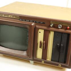Monitor & Twin Disk Drives - Unknown Maker, Computer, System One D-150, 1970s