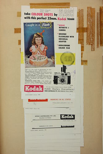 Scrapbook - Kodak Australasia Pty Ltd, Advertising Clippings, 'Photo Salons & Exhibition Catalogues', Coburg, 1970