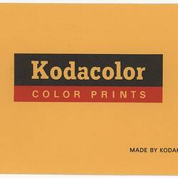 Envelope - Kodak Australasia Pty Ltd, 'Kodacolor Color Prints', Feb 1980