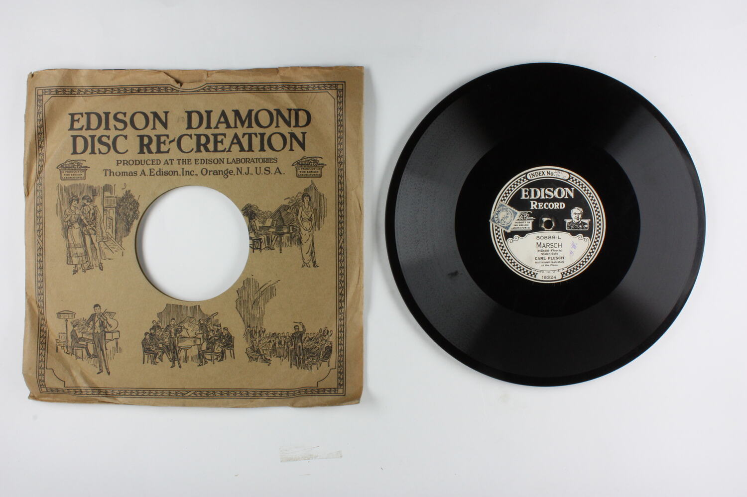 Disc Recording - Edison, Double-Sided, 'Marsch' & 'Prayer', 1928-1929