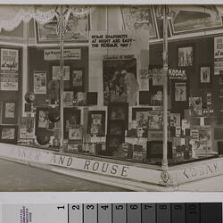 Kodak Australasia Pty Ltd, Shopfront Display, 'Use Your Kodak At Night', George St, Sydney, 1932-1934