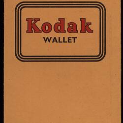 Film Wallet - 'Kodak Wallet', circa 1930s