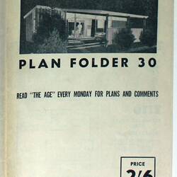 Designs - 'Plan Folder 30', Holiday Homes, Small Homes Service, Royal Institute of Architects, circa 1950s