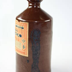 Ink Bottle - Stephens' Inks, Blue Ink, Pottery, Corked, circa 1900