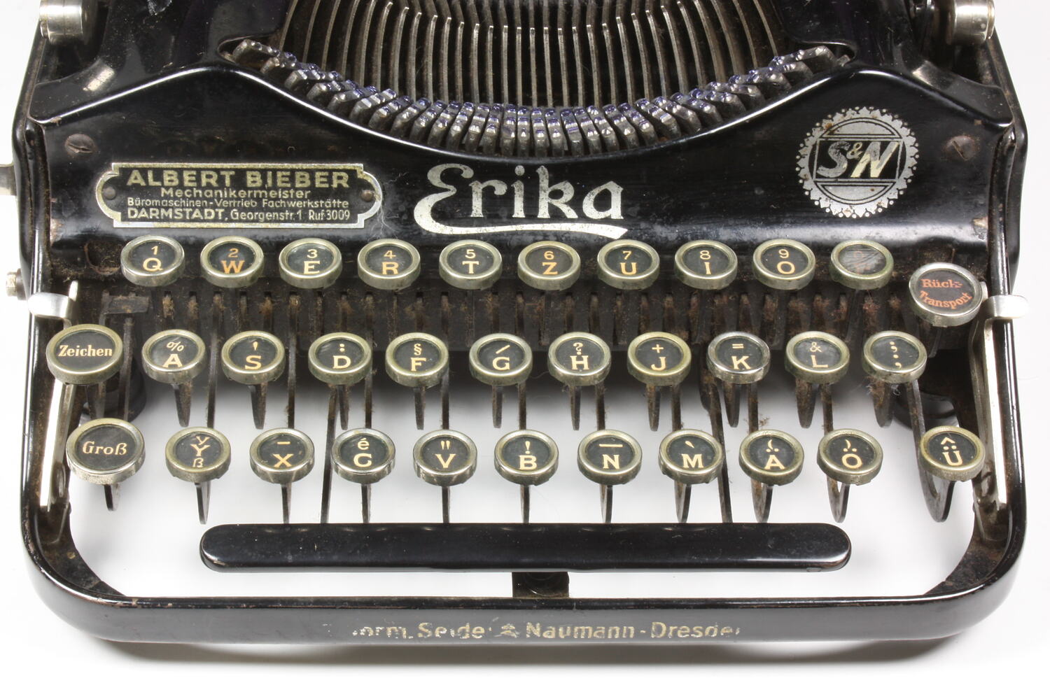 Typewriter - Seidel & Naumann, Erika Model 3, Portable, 1923-1925
