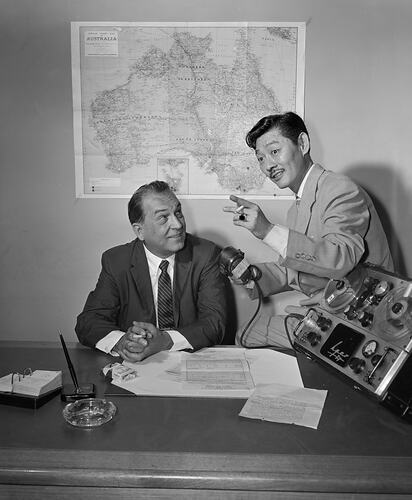 Philip Morris & Co, Two Men at a Desk, Moorabbin, Victoria, 22 Feb 1960