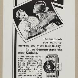 Leaflet - Kodak Australasia Pty Ltd, 'For Your Kodak Supplies', 1930s