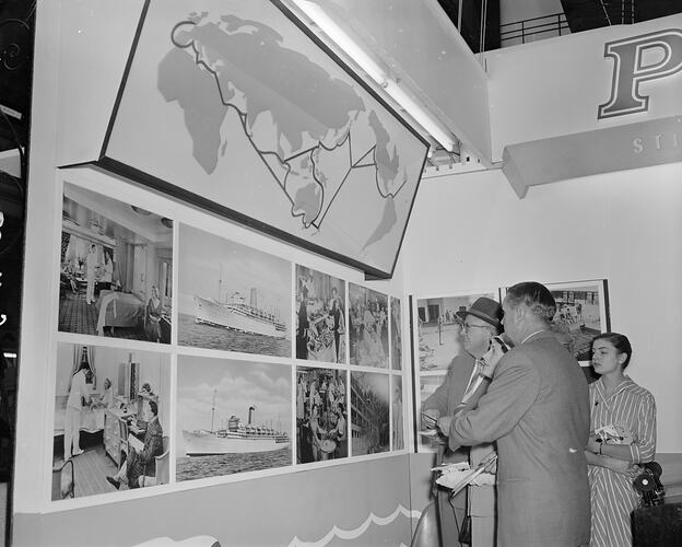 P&O Exhibition Stand, Exhibition Building, Carlton, Victoria, Mar 1959