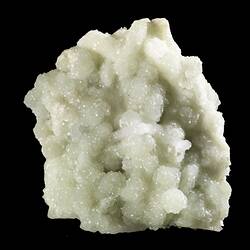 Sparkly pale green crystals.
