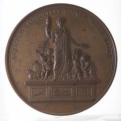 Medal - Agricultural Society of New South Wales, Practice with Science, 1873 AD