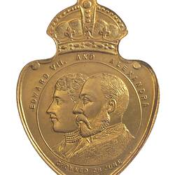 Medal - Coronation of King Edward VII & Queen Alexandra Commemorative, Specimen, Borough of Willoughby, New South Wales, Australia, 1902