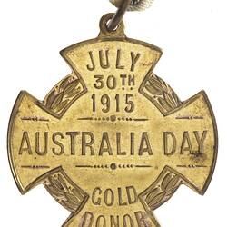 Medal - Australia Day Gold Donor, 1915 AD