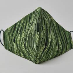 Face Mask - Asparagus, Handmade, John & Pam Hobson, Jonella Farm, Cardinia, 2020