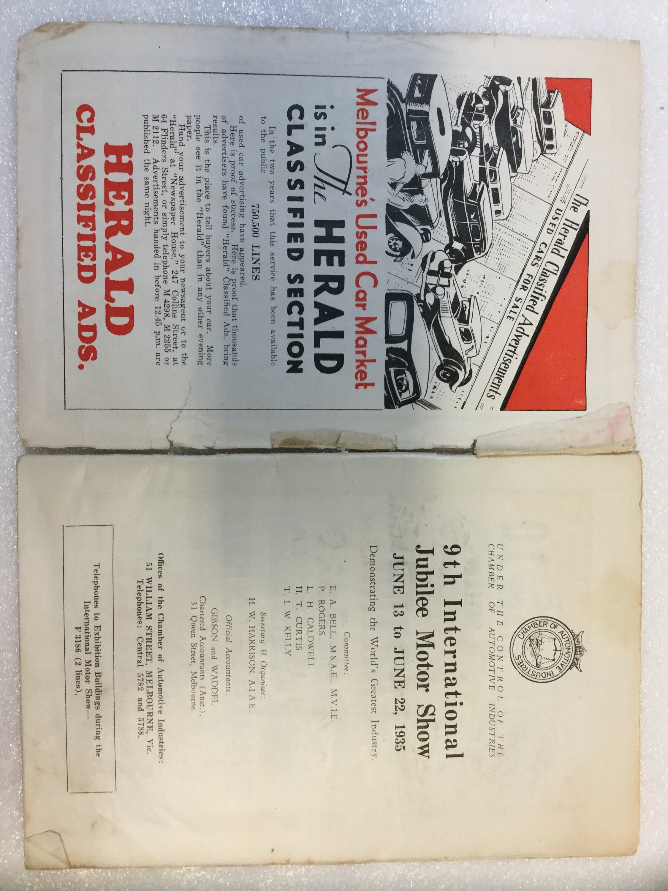 Catalogue - International Jubilee Motor Show, Exhibition Building