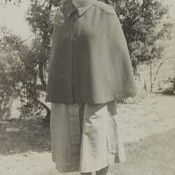 Digital Photograph - Rosemary Havill Norman Wearing Melbourne School of Nursing Student Nurse's Uniform, Melbourne, 1951