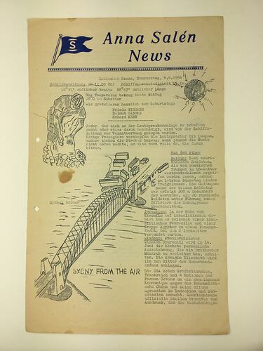 HT 54873, Newsletter - Anna Salen News, 8 Apr 1954 (MIGRATION), Document, Registered