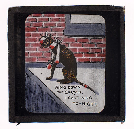 Lantern Slide - 'Ring Down the Curtain'