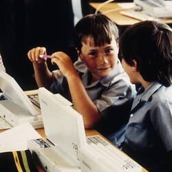 Digital Photograph - Laptop Lessons, Batlow Central School, NSW, 1992