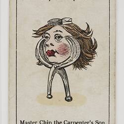 Card - Master Chip the Carpenter's Son, Card Game, Happy Families, 1860-1900