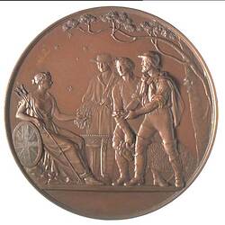 Australia, Melbourne 1854 Exhibition Prize Medal, Reverse