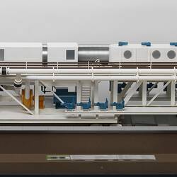 Detail of model for tunnel boring machine. Profile.