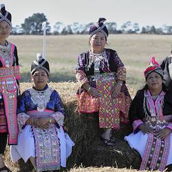 Digital Image - 'Pojniam siab-tawv, lub Zejzog Ntaus-thawj' ('Strong Women Strong Community'), Austin Virathone, Dunnstown, Victoria, Mar 2022