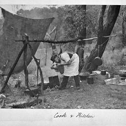Photograph - 'Cook & Kitchen', by A.J. Campbell, Lysterfield, Victoria, 1903