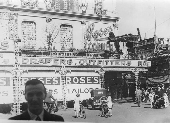 Photograph - Rose's Corner Store, Ballarat, 1938