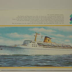 Brochure - Sitmar Cruises SS Fairsea and SS Fairwind (ship illlustration)