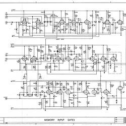 Schematic Diagram - CSIRAC Computer, 'Memory Input Gates', B22578, 1952-1955