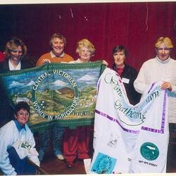 Digital Photograph - Participants Holding Banners, Women on Farms Gathering, Ararat, 1996