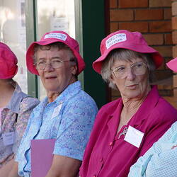 Digital Photograph - Women in Pink Hats, Women on Farms Gathering, Horsham, 2004