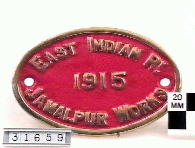 Locomotive Builders Plate
